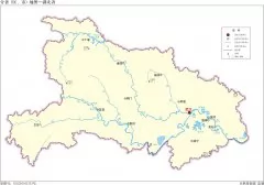 中国分省地图―湖北省地图无邻区