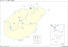 中国分省地图―海南省地图无邻区