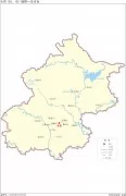中国分省地图―北京市地图无邻区