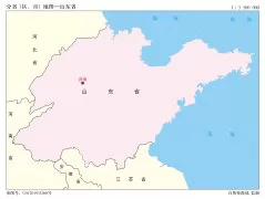 中国分省地图―山东省地图有邻区