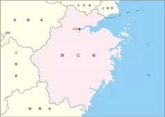 中国分省地图―浙江省地图有邻区