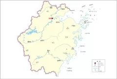 中国分省地图―浙江省地图无邻区