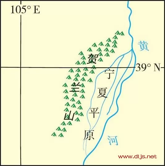 中国地形-贺兰山