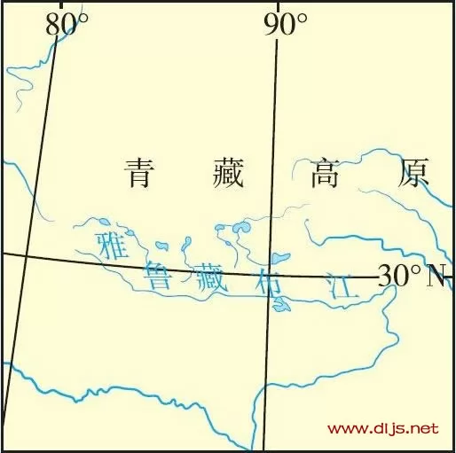 中国地形-青藏高原