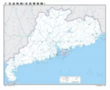 广东省地图（水系要素版）