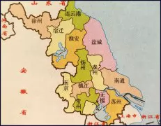 江苏地图简图