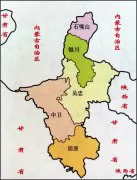 宁夏地图简图