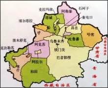 新疆地图简图