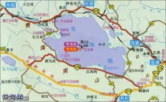 青海湖地图