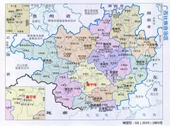 广西行政区划图+行政统计表