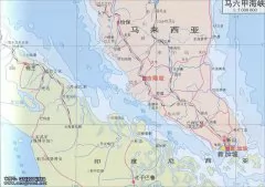 马六甲海峡地图