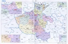 河南省行政区划图+行政统计表