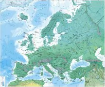 欧洲地形地貌图