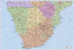 非洲南部地图
