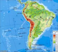 南美洲地势图