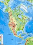 北美洲地势图
