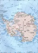 南极洲全图中英文版
