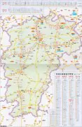江西省高速公路服务区里程示意图
