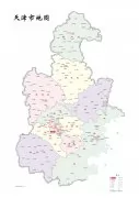 天津市分镇标准地图