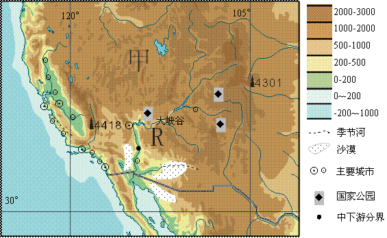 世界地理分区,高考地理试题