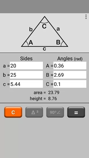 三角形计算器triangle calculator软件 v4.1 安卓版 1