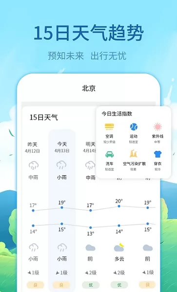 每时天气预报 v3.12.6 安卓版 1