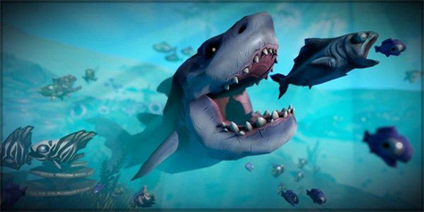 鲨鱼吞噬进化游戏