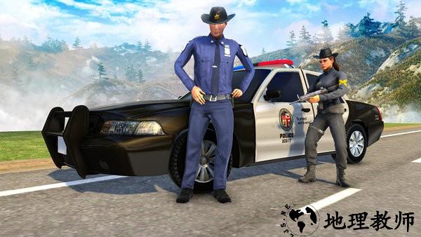边境警察巡逻模拟器游戏(Highway Police Car Chase) v1.1 安卓版 1