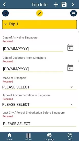 新加坡电子入境卡中文版(SG Arrival Card) v1.2.12 安卓版 2