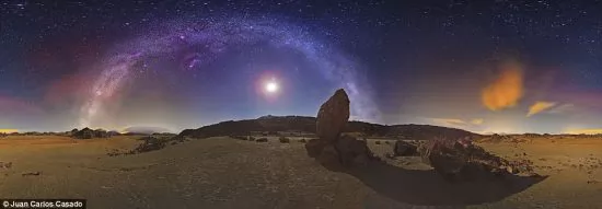 壮观银河全景图