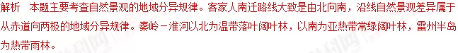 2018年高考地理热点题型和提分秘籍专题17自然地理环境的差异性【解析】 2018年高考地理热点题型和提分秘籍专题17自然地理环境的差异性【解析】