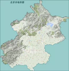 北京地图（地形图）