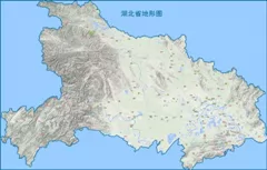 湖北地图（地形图）