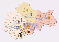 安徽省蚌埠市旅游地图
