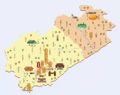  辽宁省阜新市旅游地图 