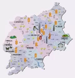 江西省吉安市旅游地图