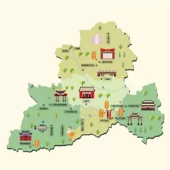  河南省漯河市旅游地图 