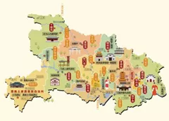湖北省旅游地图