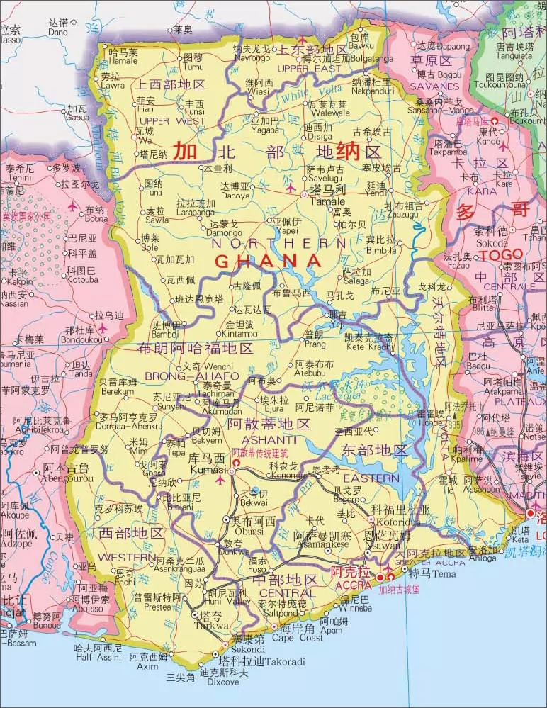 加纳地理位置图片