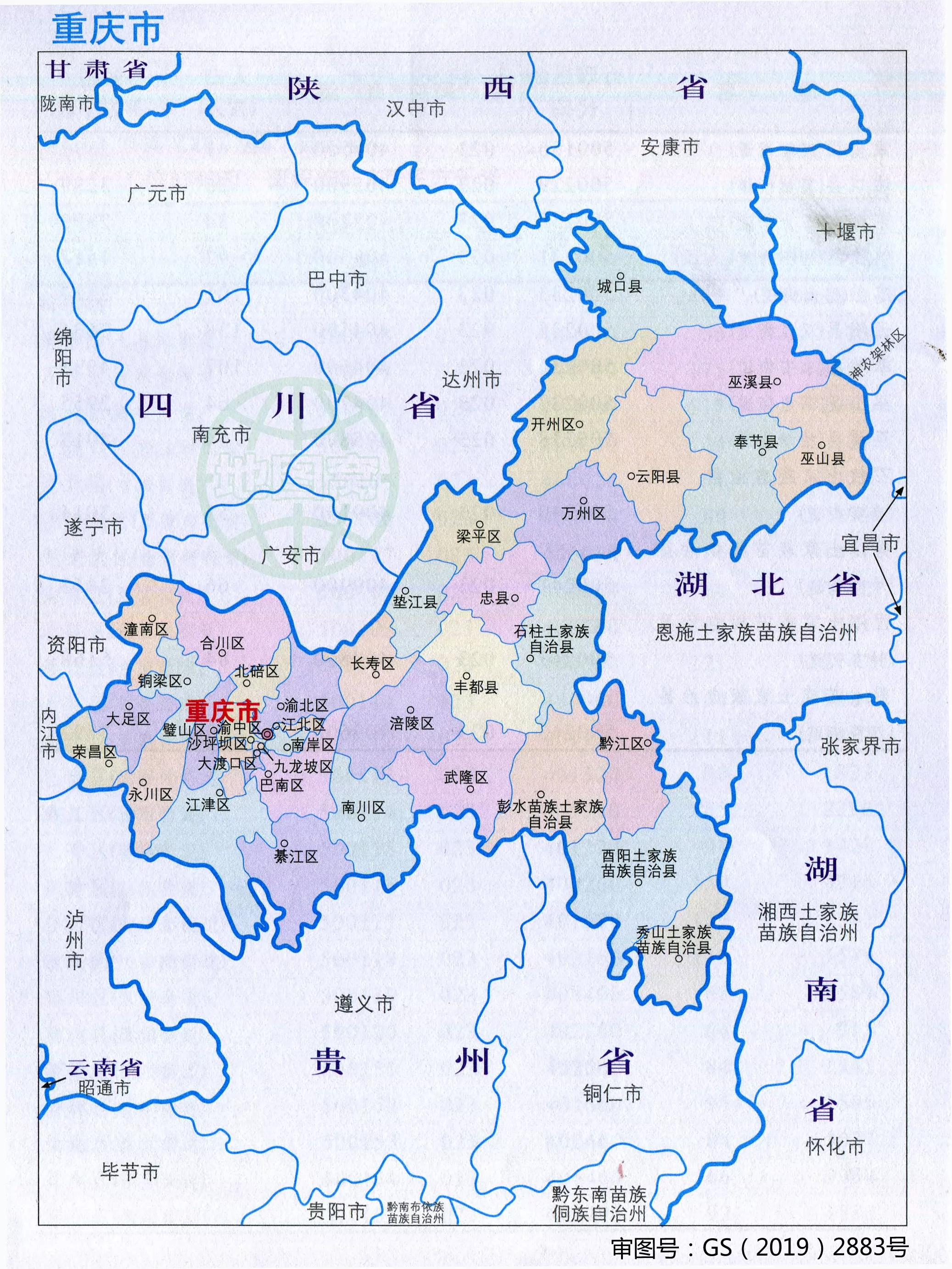 重庆地图全图大图高清-千图网