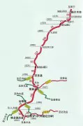 青藏公路里程海拔地图