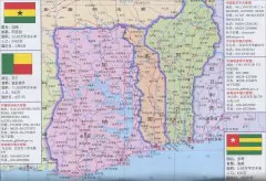 加纳_贝宁_多哥旅游地图