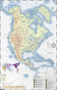 北美洲旅游地图高清版大图