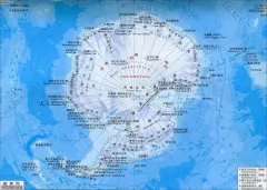 南极洲地图（地形版）