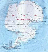 南极洲地图中文版