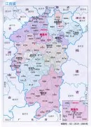 江西省行政区划图+行政统计表