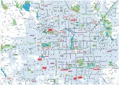 北京市区交通旅游地图