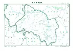 四川阿坝金川县地图自然地理版