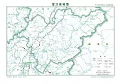 宣汉县标准地图