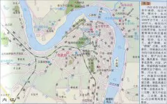 内江城区旅游地图